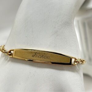 Speidel, Vintage Gold ID Bracelet, “Karen”
